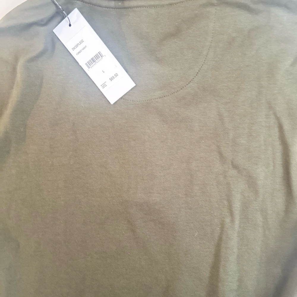 DKNY Men's Polo Shirt in Olive - Picture 3 of 3